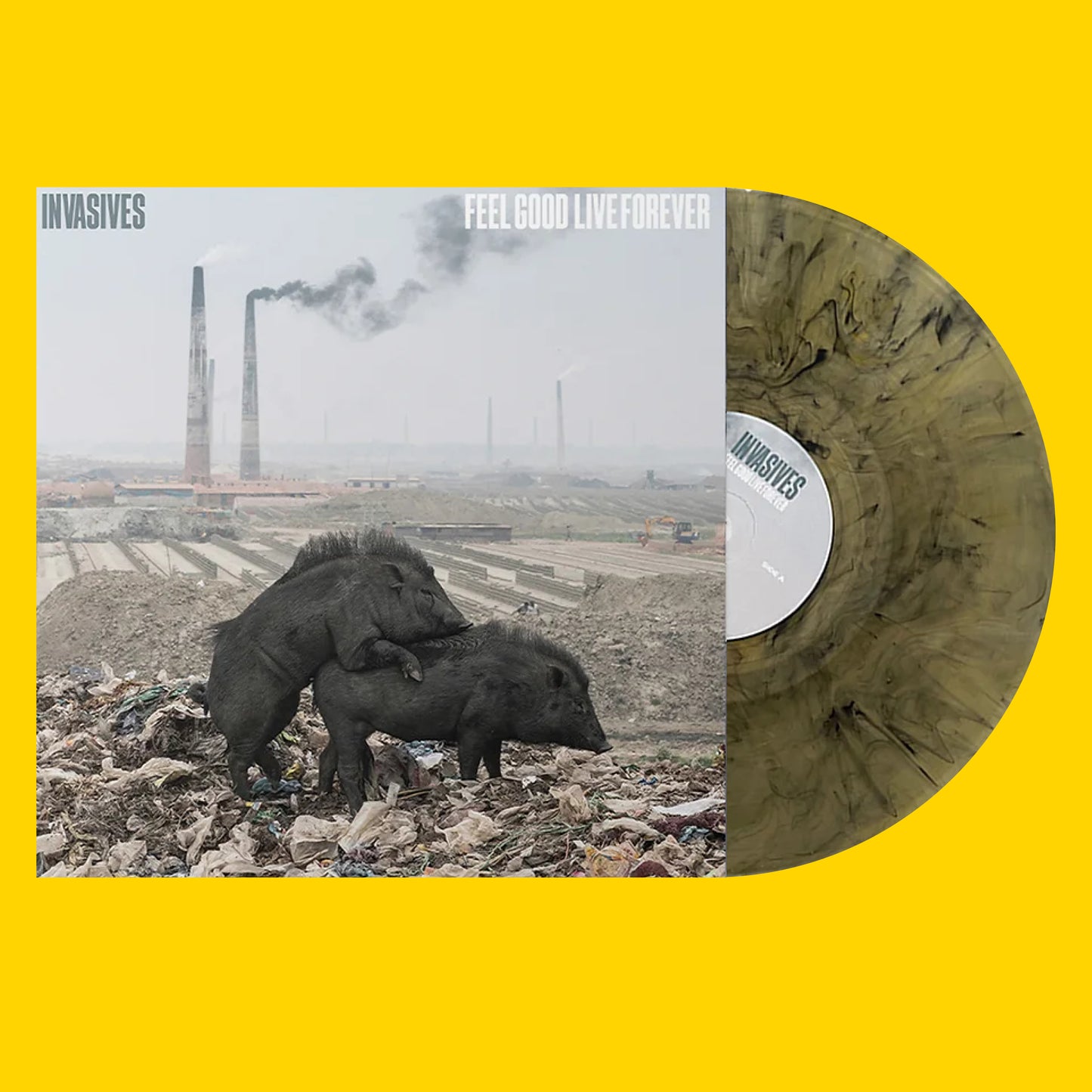 Invasives - Feel Good Live Forever - Sludge Vinyl