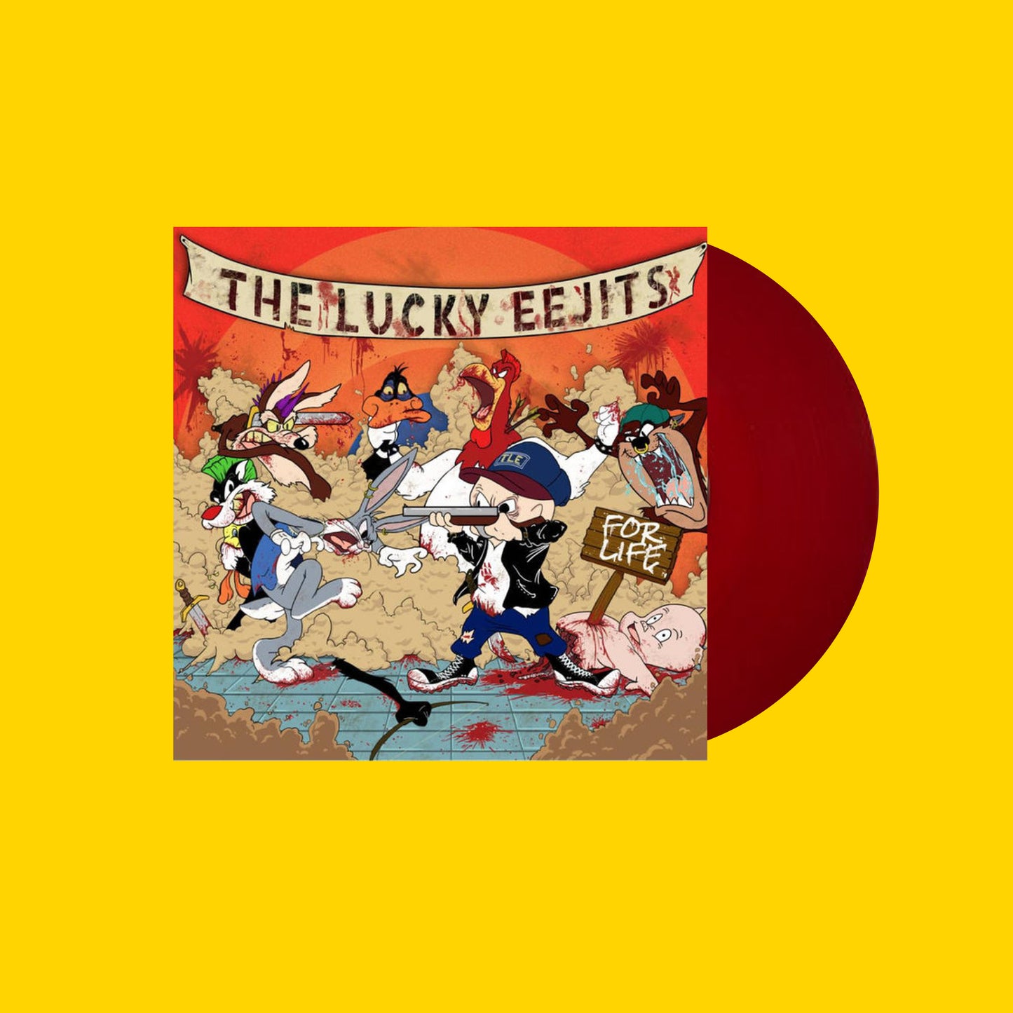 The Lucky Eejits - For Life - Orange 10inch